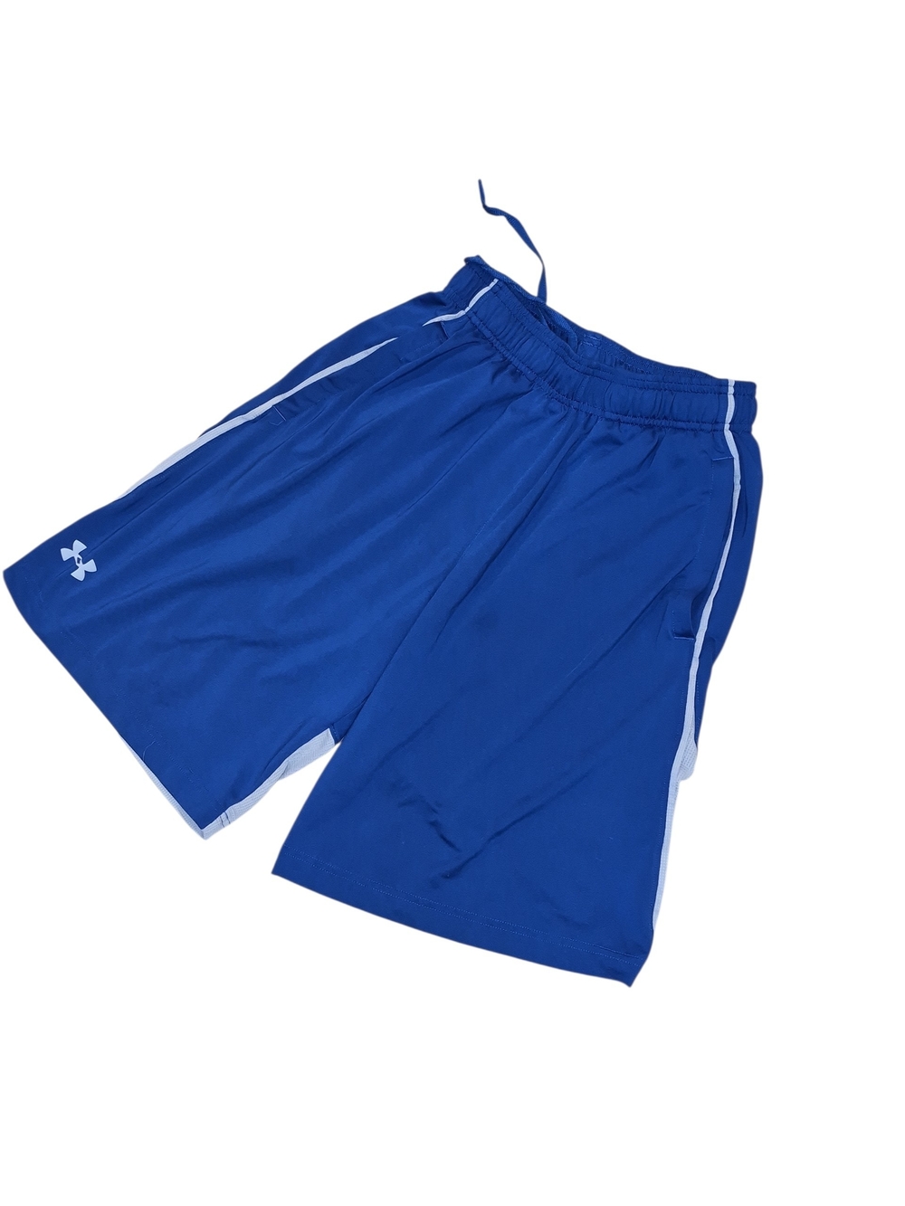 Under Armour Blue Athletic Training Shorts with White Trim